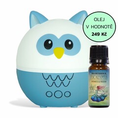 Dětský aroma difuzér Airbi PET HOO + esenciální olej Airbi EUKALYPTUS